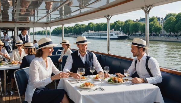 Vivre un déjeuner croisière sur la Seine en été